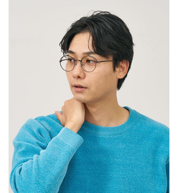  「丸型 跳ね上げ式メガネ（フリップアップ）眼鏡の上から 伊達めがね 度付き 度なし レンズ交換券付」|メガネ|