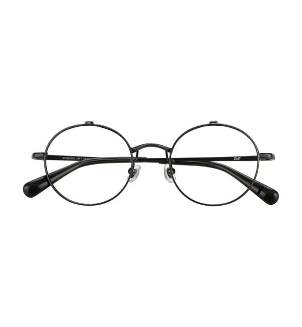  「丸型 跳ね上げ式メガネ（フリップアップ）眼鏡の上から 伊達めがね 度付き 度なし レンズ交換券付」|メガネ|