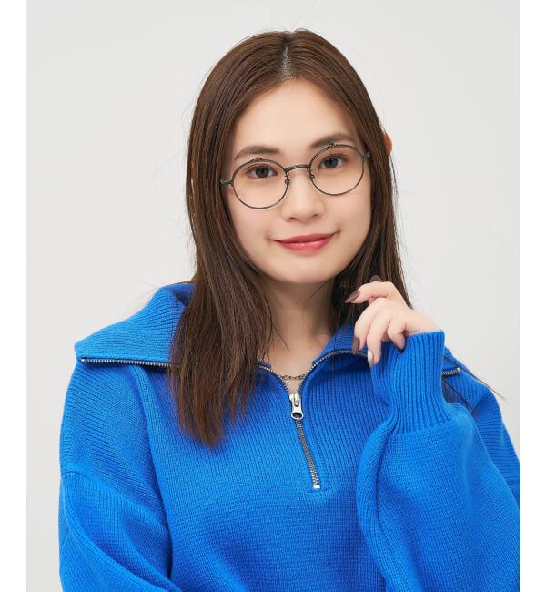  「丸型 跳ね上げ式メガネ（フリップアップ）眼鏡の上から 伊達めがね 度付き 度なし レンズ交換券付」|メガネ|