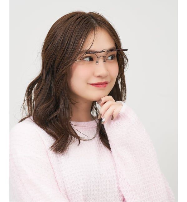  「丸型 跳ね上げ式メガネ（フリップアップ）眼鏡の上から 伊達めがね 度付き 度なし レンズ交換券付」|メガネ|茶系デミ