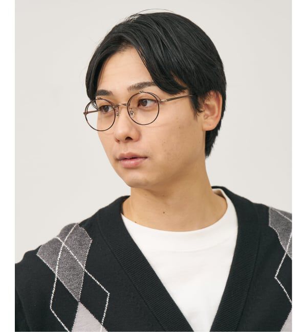  「丸型 跳ね上げ式メガネ（フリップアップ）眼鏡の上から 伊達めがね 度付き 度なし レンズ交換券付」|メガネ|