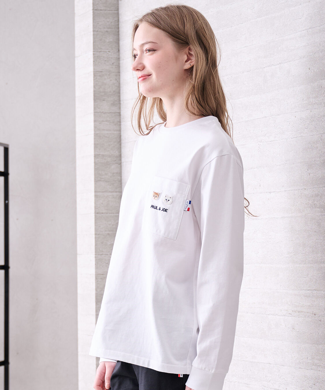 PAUL&JOE「ヌネット＆ジプシーワッペン　コットンロングTシャツ」|ルームウェア|