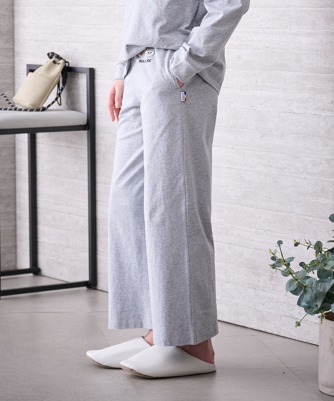 PAUL&JOE「ヌネット＆ジプシーワッペン　 コットン ロングパンツ」|ルームウェア|