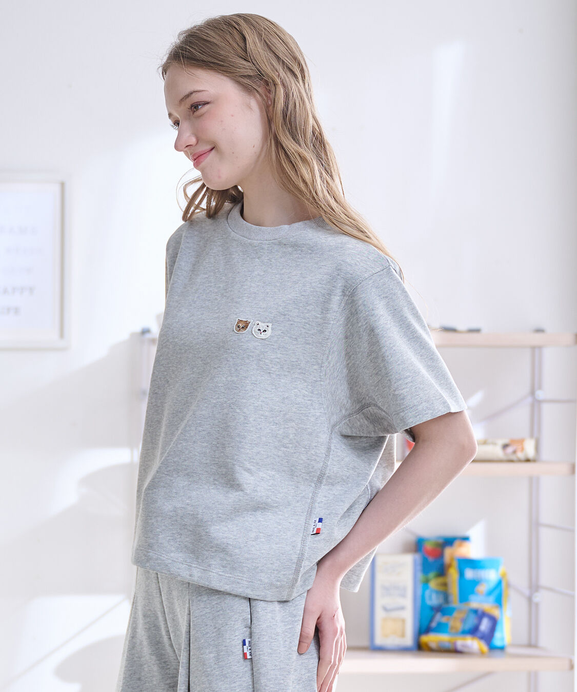 PAUL&JOE「ミニ裏毛プルオーバー」|ルームウェア|