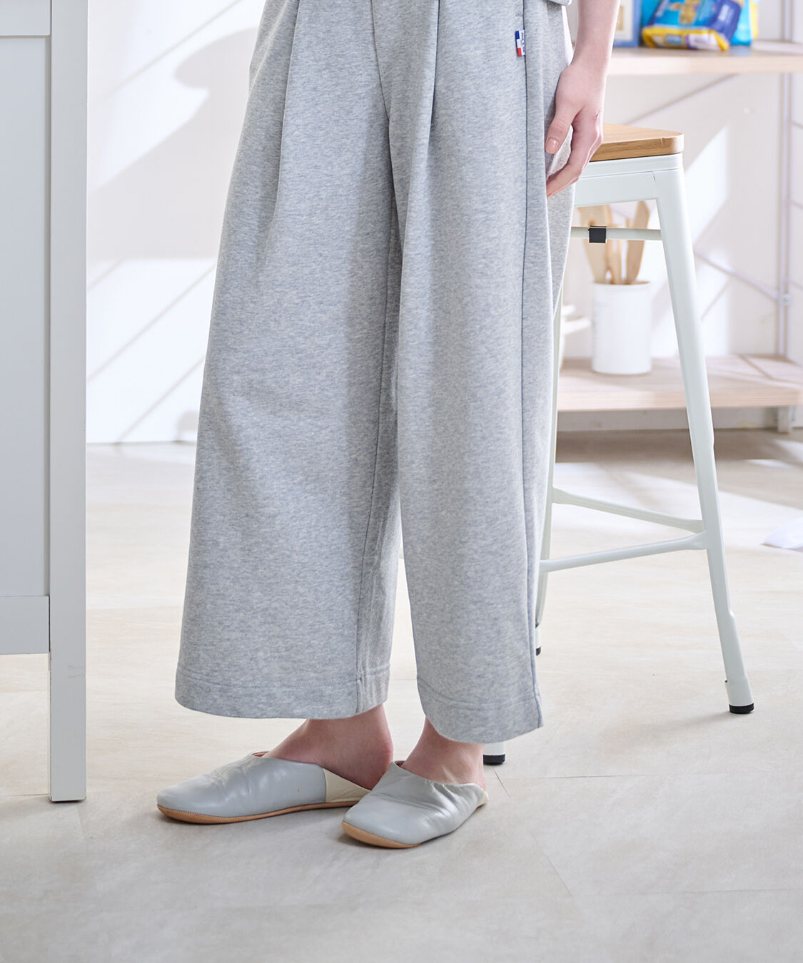 PAUL&JOE「ミニ裏毛フレアパンツ」|ルームウェア|