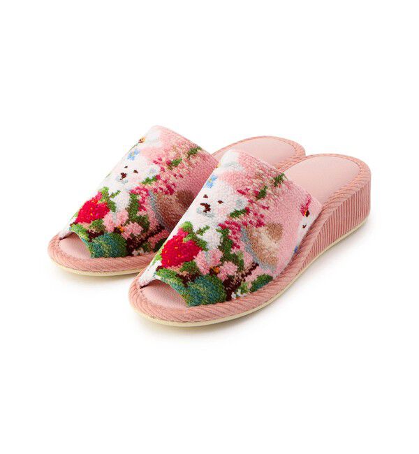 FEILER「ハブアワンダフルデイ！　ヒールスリッパ　HWD-241491」|ルームシューズ|