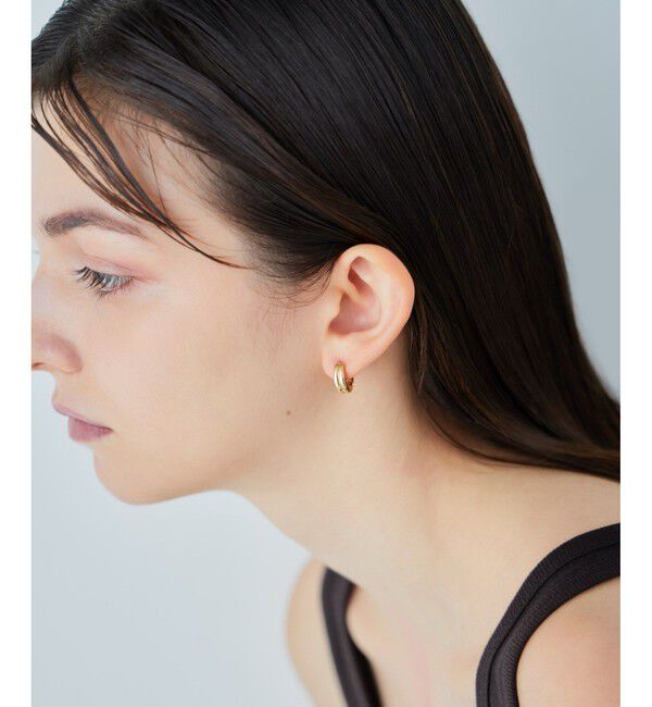 ete「チャーム ハグピアス バイカラー」|ピアス|