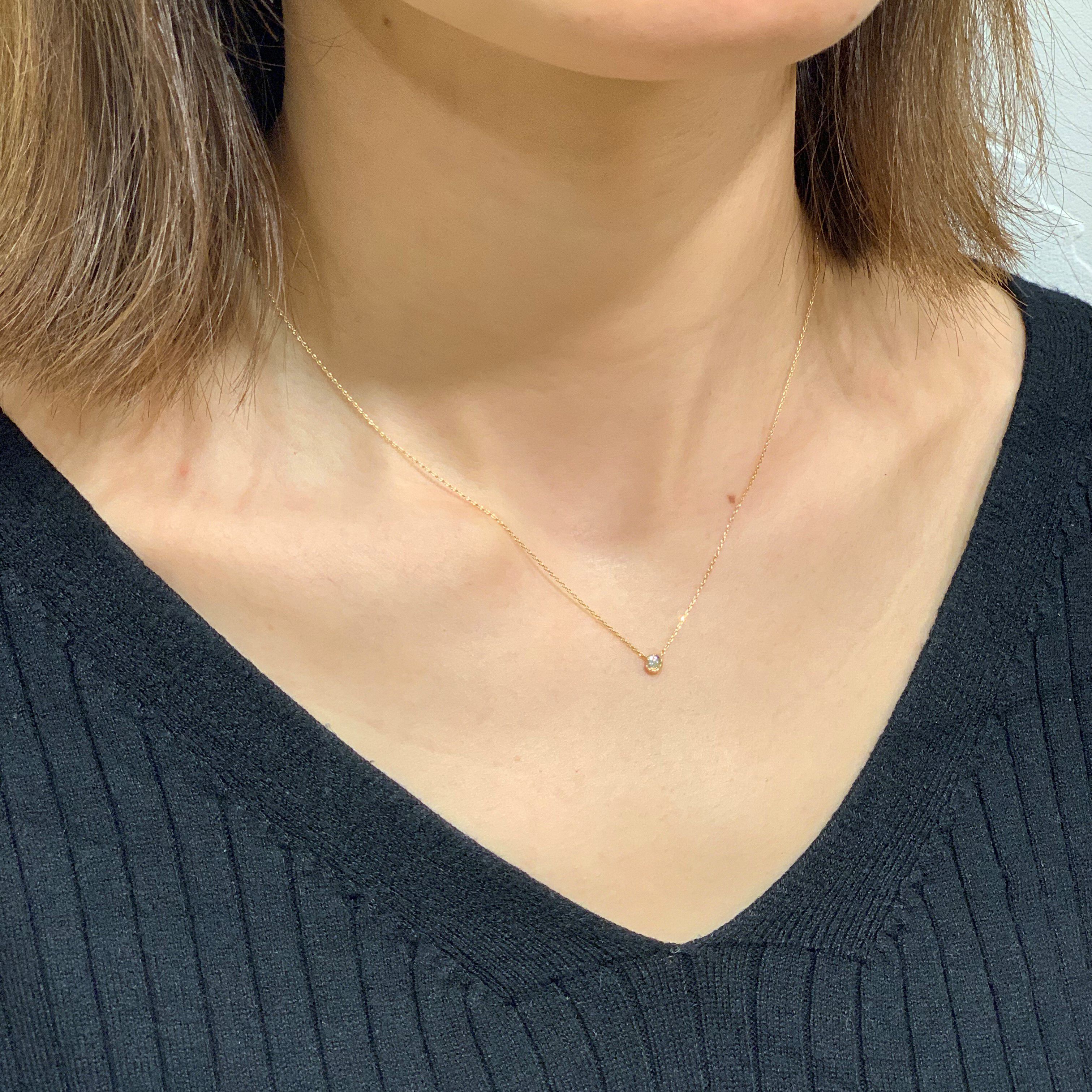 STAR JEWELRY「MOON SETTING（S）」|ネックレス|