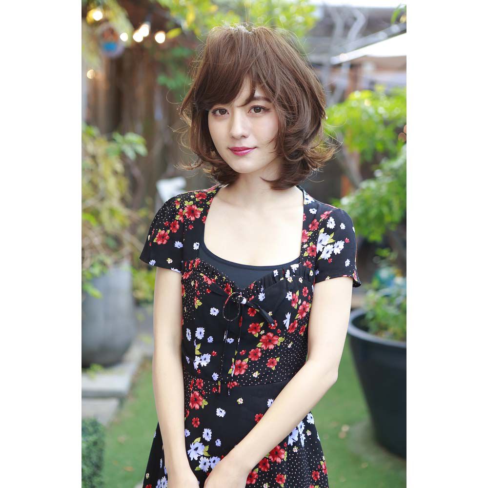 BACKYARD FAMILY「プリシラ ウィッグ 通販 フルウィッグ セミロング オールウィッグ クラシカルボブ A-664」|ヘアスタイリング|ブラウン2