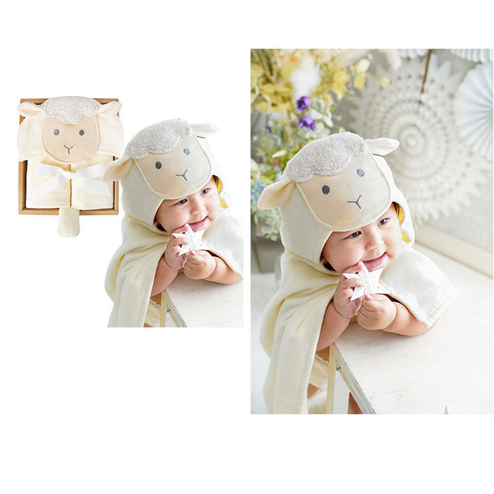 BACKYARD FAMILY「deigo ベビー バスタオル フード付き 通販 フードタオル フードバスタオル」|その他ベビー用品|