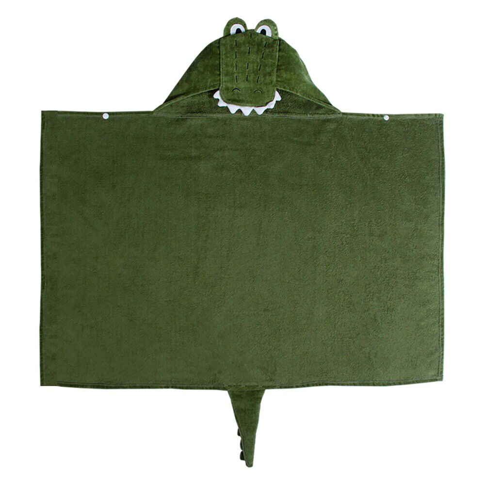 BACKYARD FAMILY「deigo ベビー バスタオル フード付き 通販 フードタオル フードバスタオル」|その他ベビー用品|グリーン2