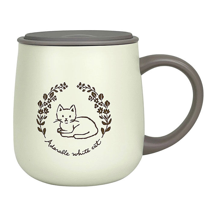 BACKYARD FAMILY「ステンレスマグカップ かわいい 猫 通販 真空断熱 マグカップ 保冷 保温 ステンレスマグ」|グラス・マグカップ|