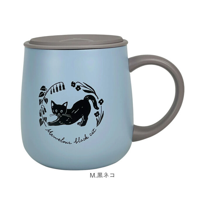 BACKYARD FAMILY「ステンレスマグカップ かわいい 猫 通販 真空断熱 マグカップ 保冷 保温 ステンレスマグ」|グラス・マグカップ|