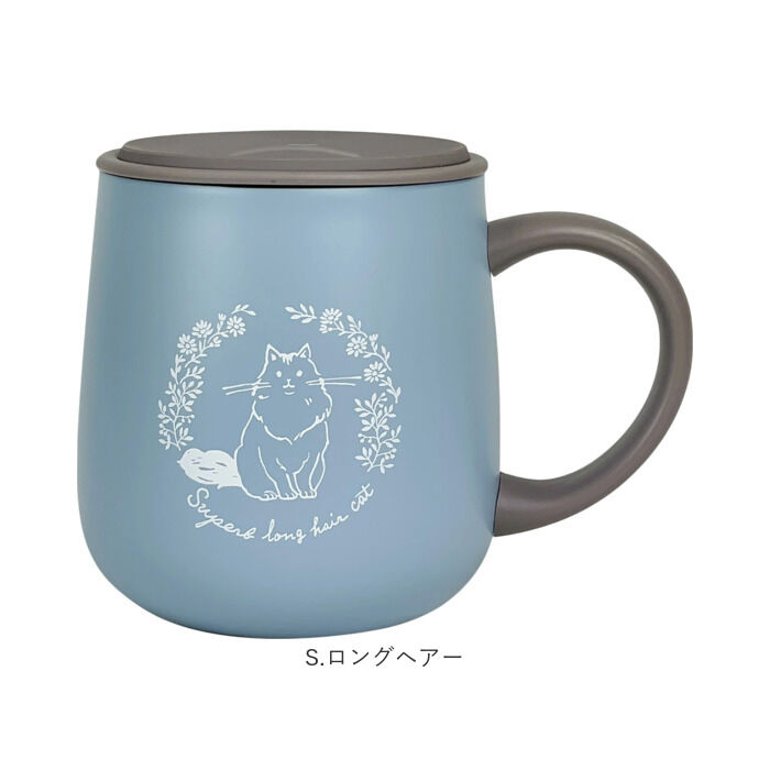 BACKYARD FAMILY「ステンレスマグカップ かわいい 猫 通販 真空断熱 マグカップ 保冷 保温 ステンレスマグ」|グラス・マグカップ|