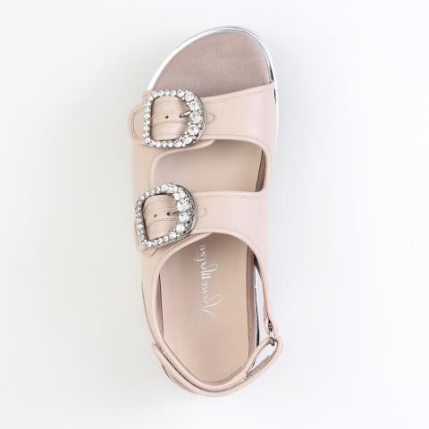 銀座かねまつ「OM250304SHPPIK 【本革】ビジュースポーツサンダル」|サンダル|