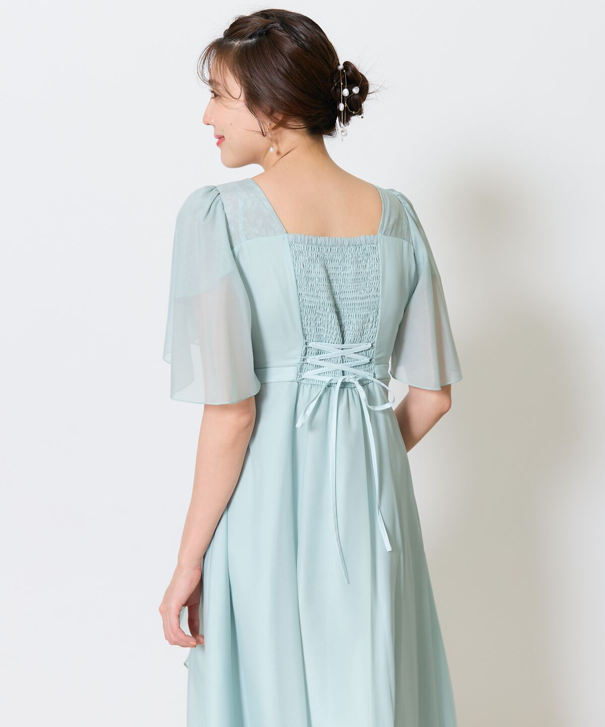 アンドクチュール「カシュクールレースレイヤードドレス」|ドレス|