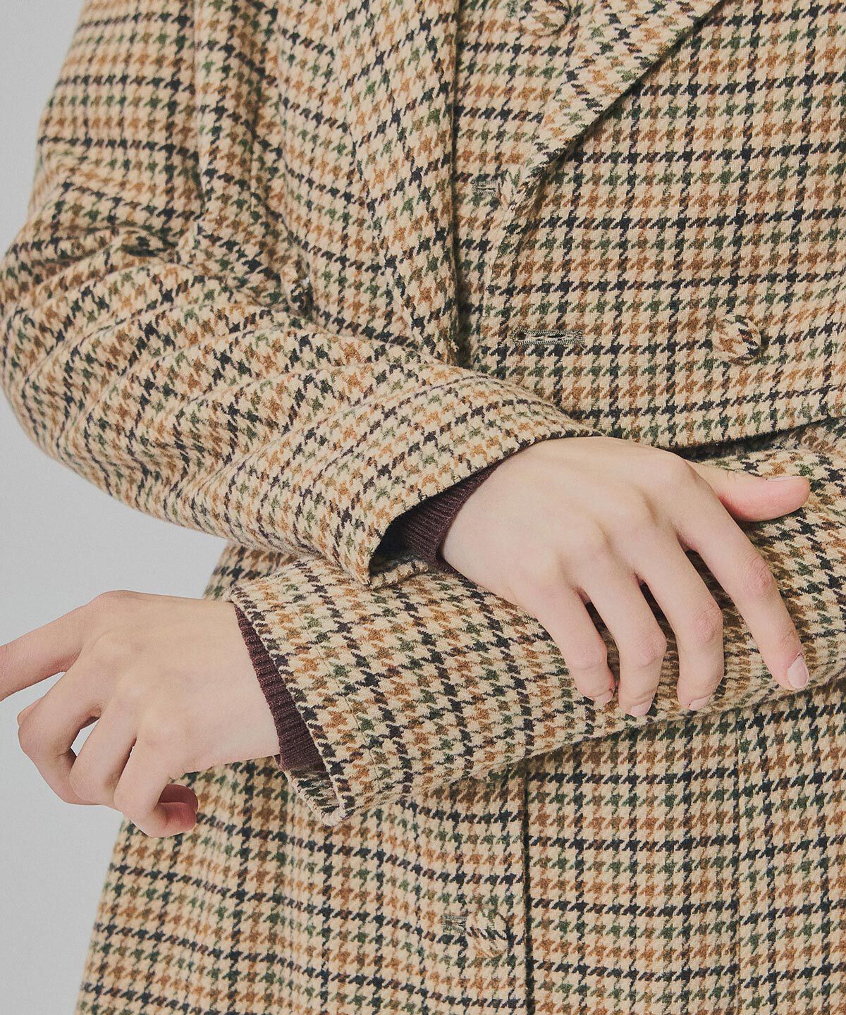 REDYAZEL「ハウンドトゥースショートジャケット&times;ミニワンピース」|ワンピース|