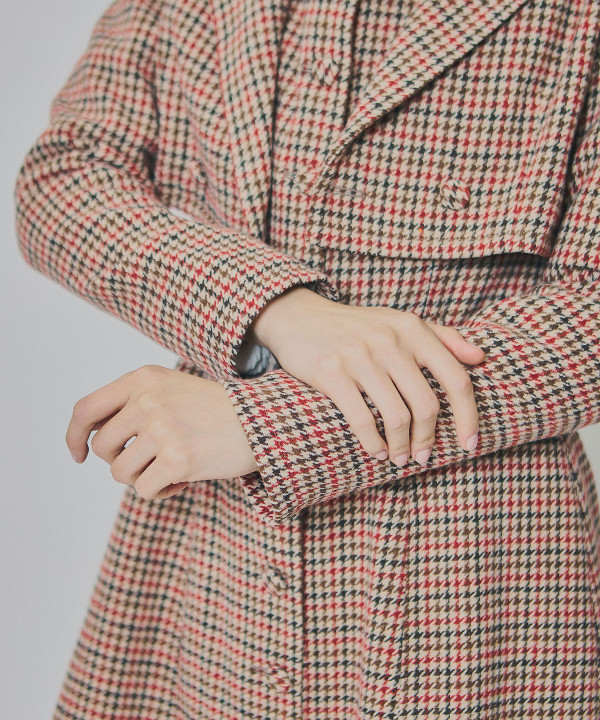 REDYAZEL「ハウンドトゥースショートジャケット&times;ミニワンピース」|ワンピース|