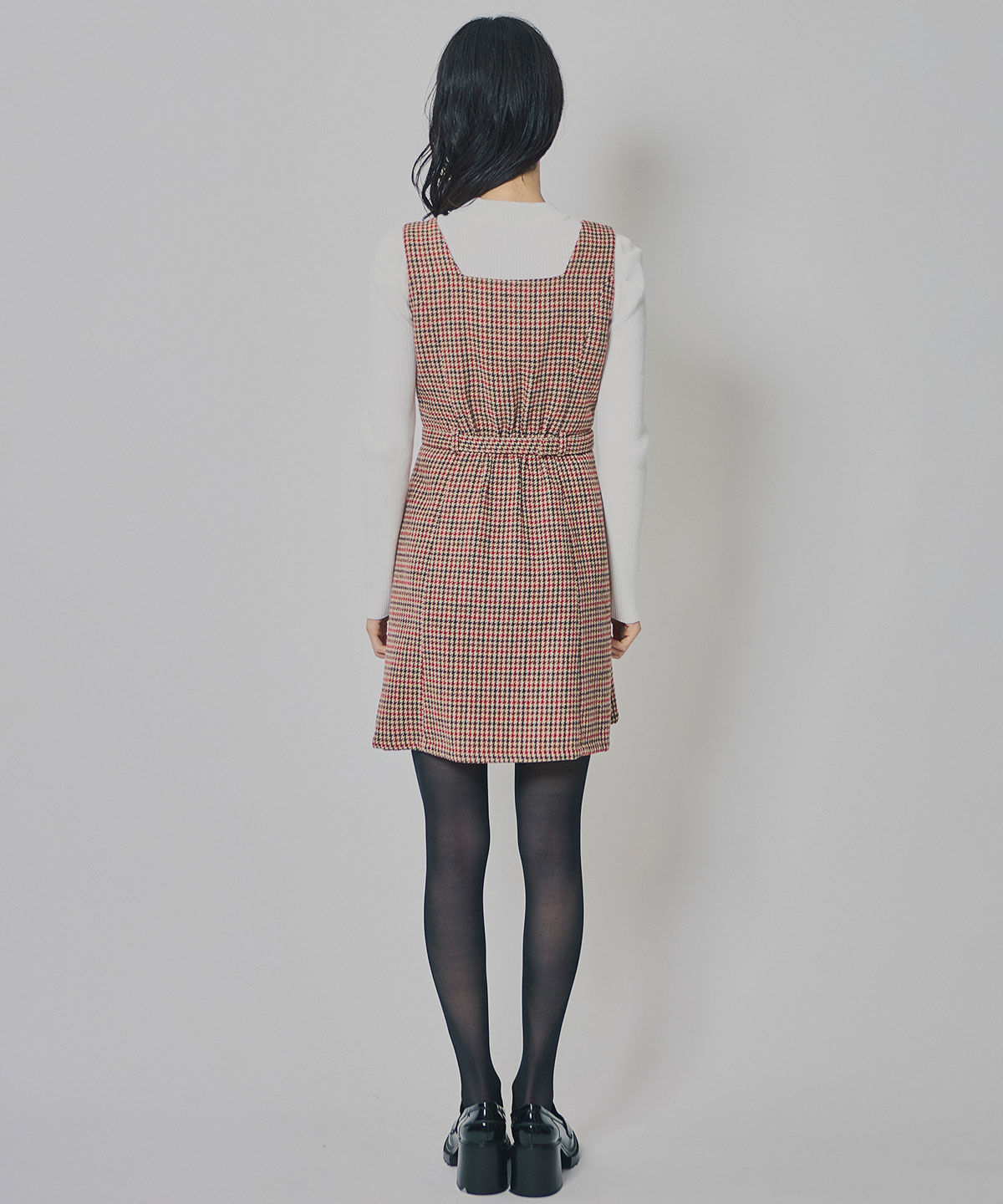 REDYAZEL「ハウンドトゥースショートジャケット&times;ミニワンピース」|ワンピース|