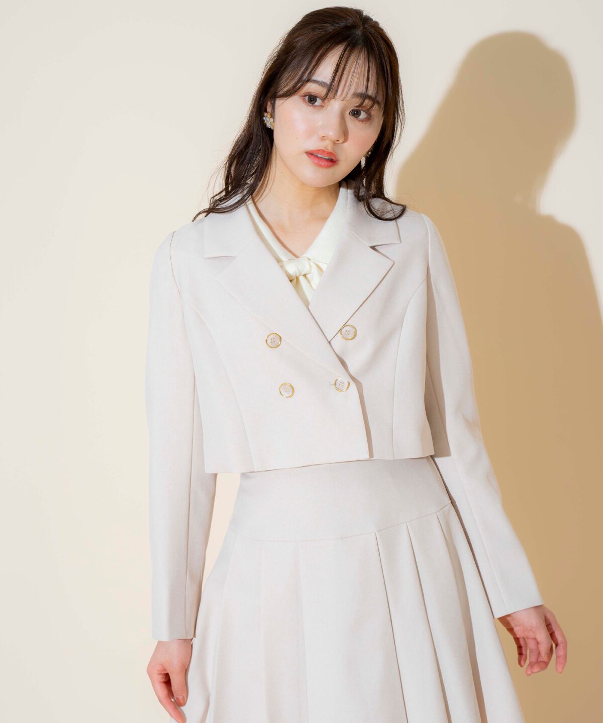 WILLSELECTION「ダブルボタンショートジャケット」|テーラードジャケット|