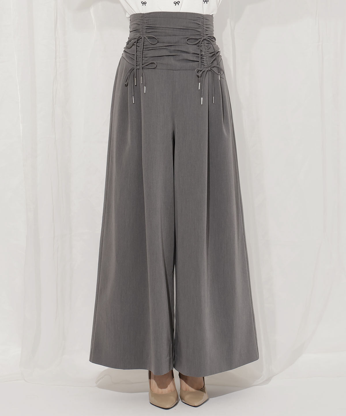 WILLSELECTION「ドロスト風リボンワイドパンツ」|その他|