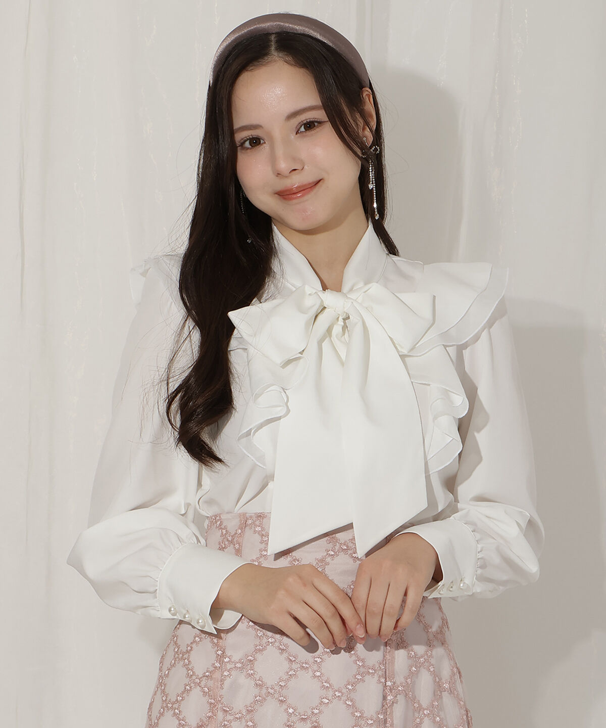 WILLSELECTION「ラッフルボウタイブラウス」|シャツ・ブラウス|