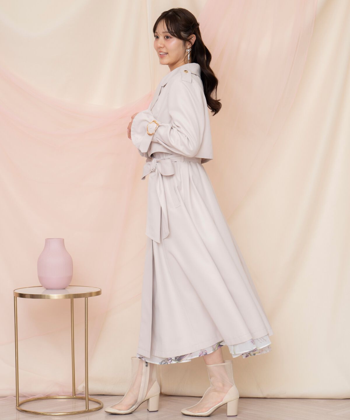 WILLSELECTION「メタリックボタン3WAYトレンチコート」|トレンチコート|