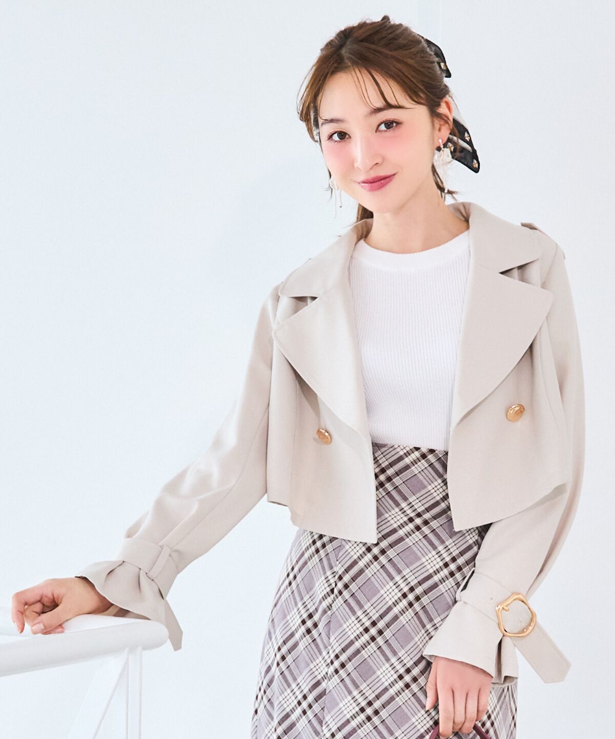 WILLSELECTION「メタリックボタン3WAYトレンチコート」|トレンチコート|