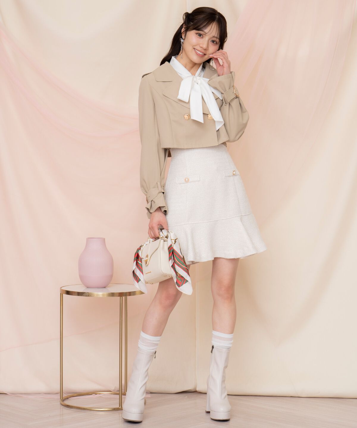 WILLSELECTION「メタリックボタン3WAYトレンチコート」|トレンチコート|