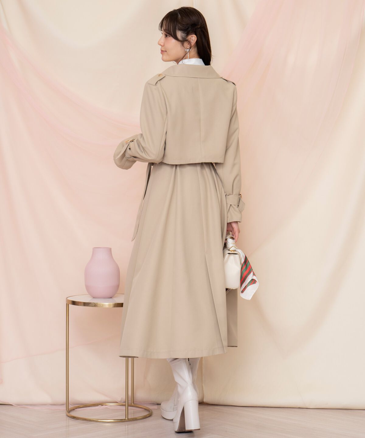 WILLSELECTION「メタリックボタン3WAYトレンチコート」|トレンチコート|