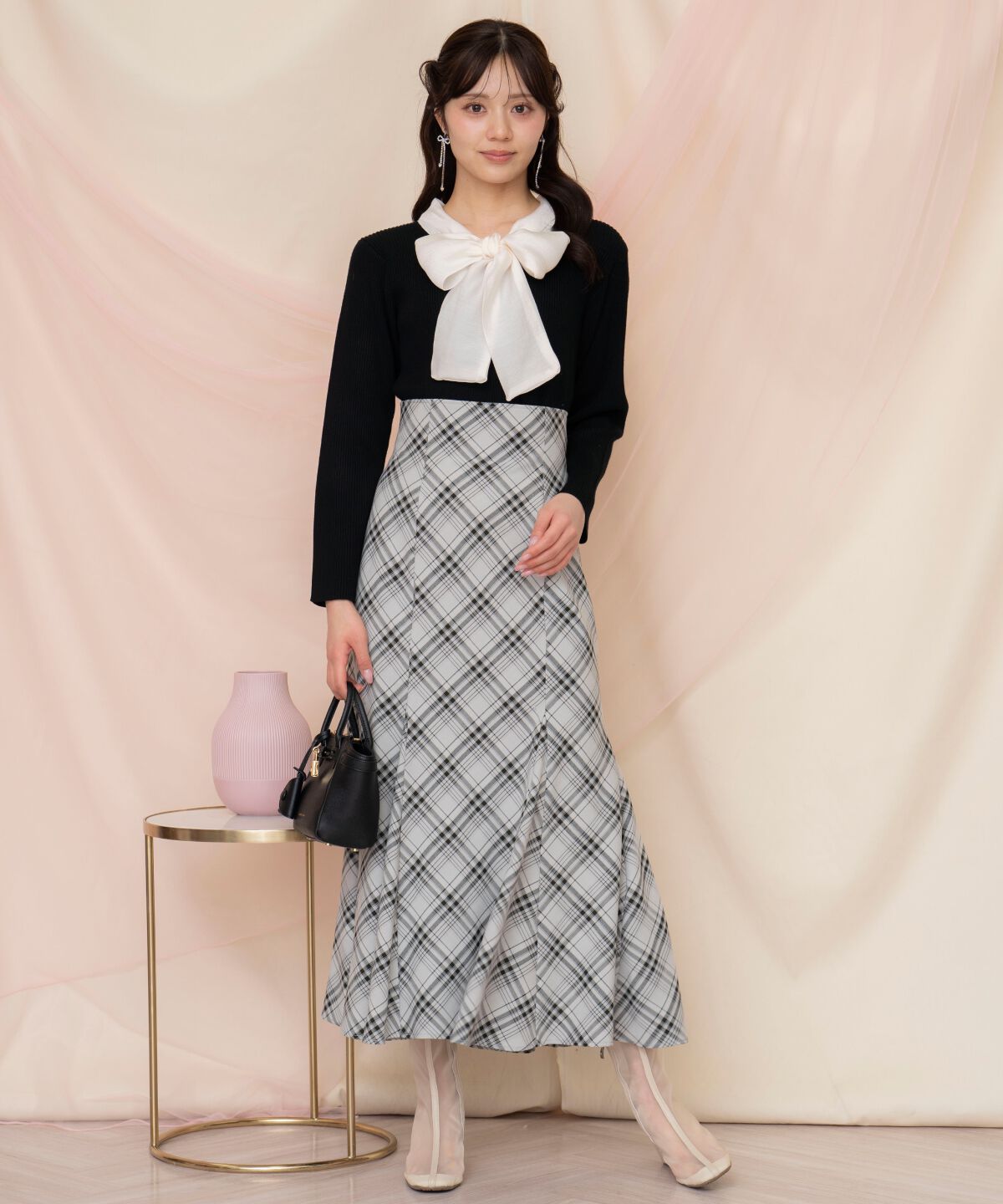 WILLSELECTION「シアーリボンタイプルオーバー」|ニット・セーター|