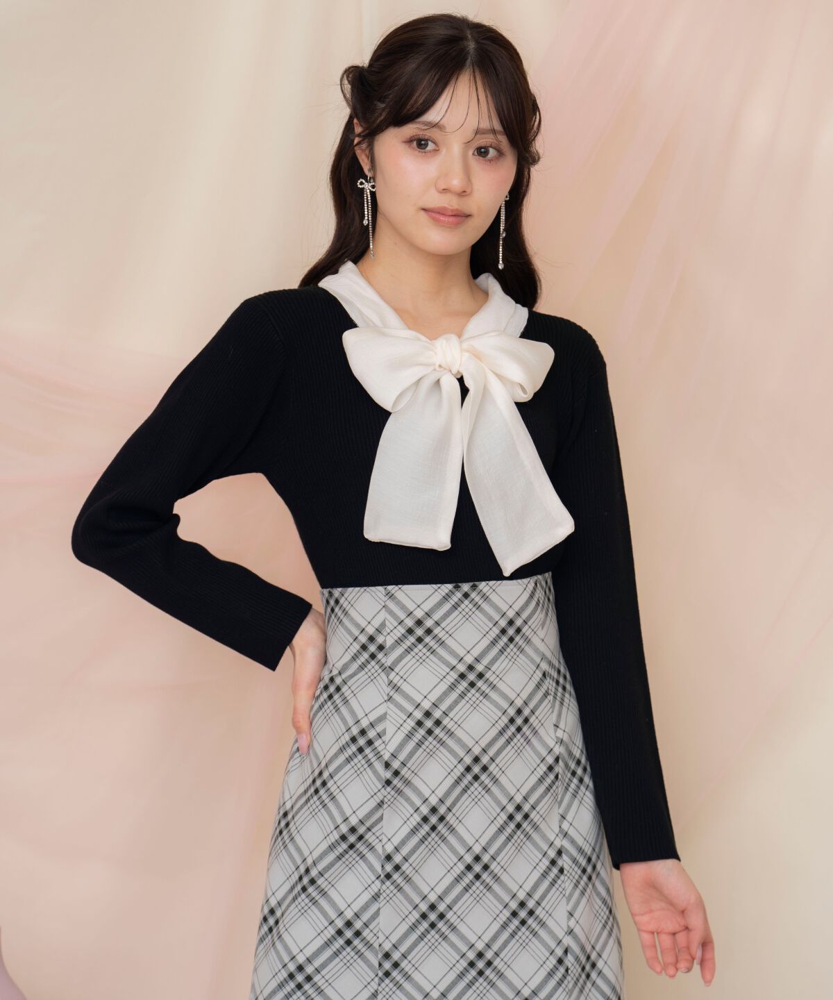 WILLSELECTION「シアーリボンタイプルオーバー」|ニット・セーター|