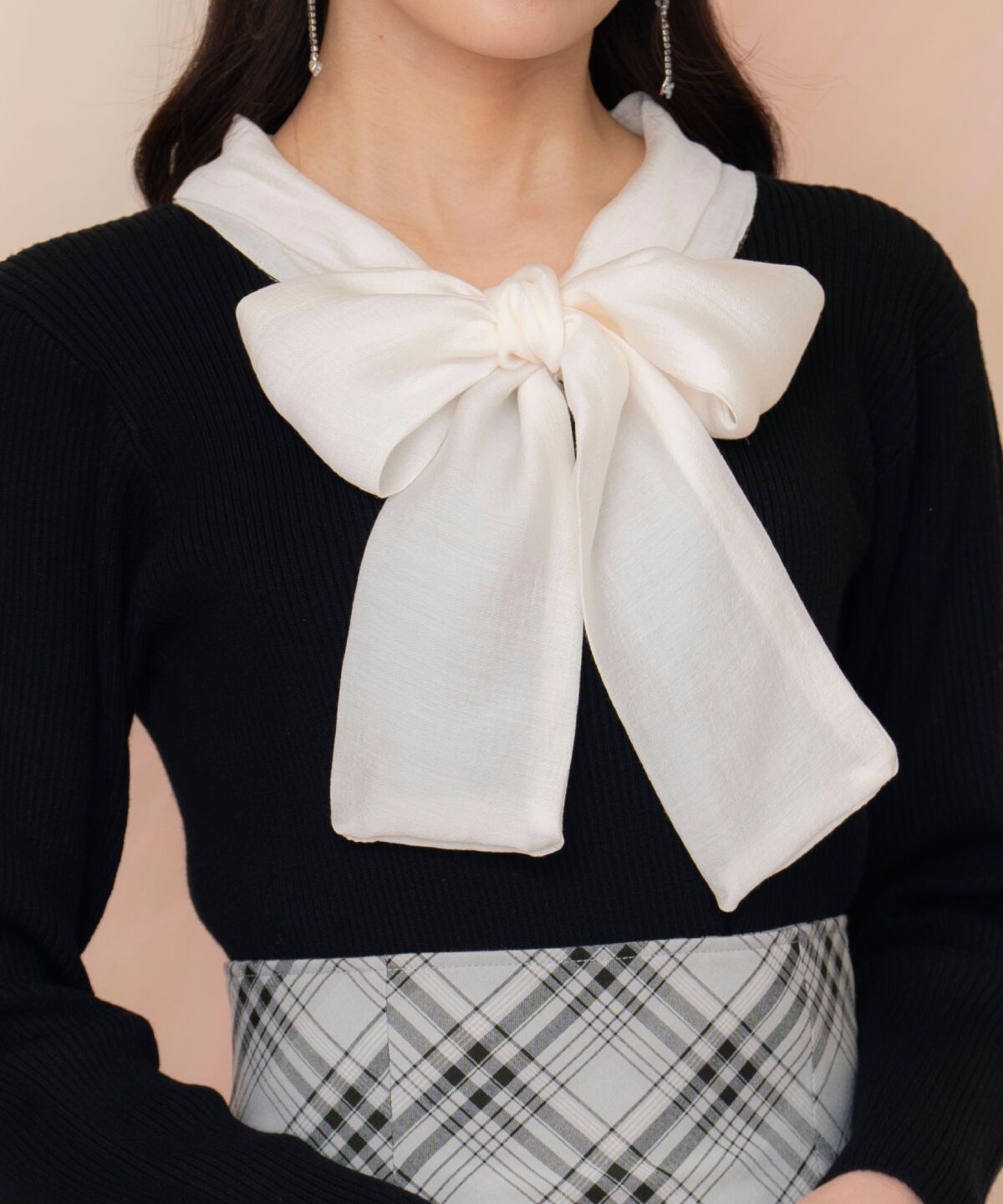 WILLSELECTION「シアーリボンタイプルオーバー」|ニット・セーター|