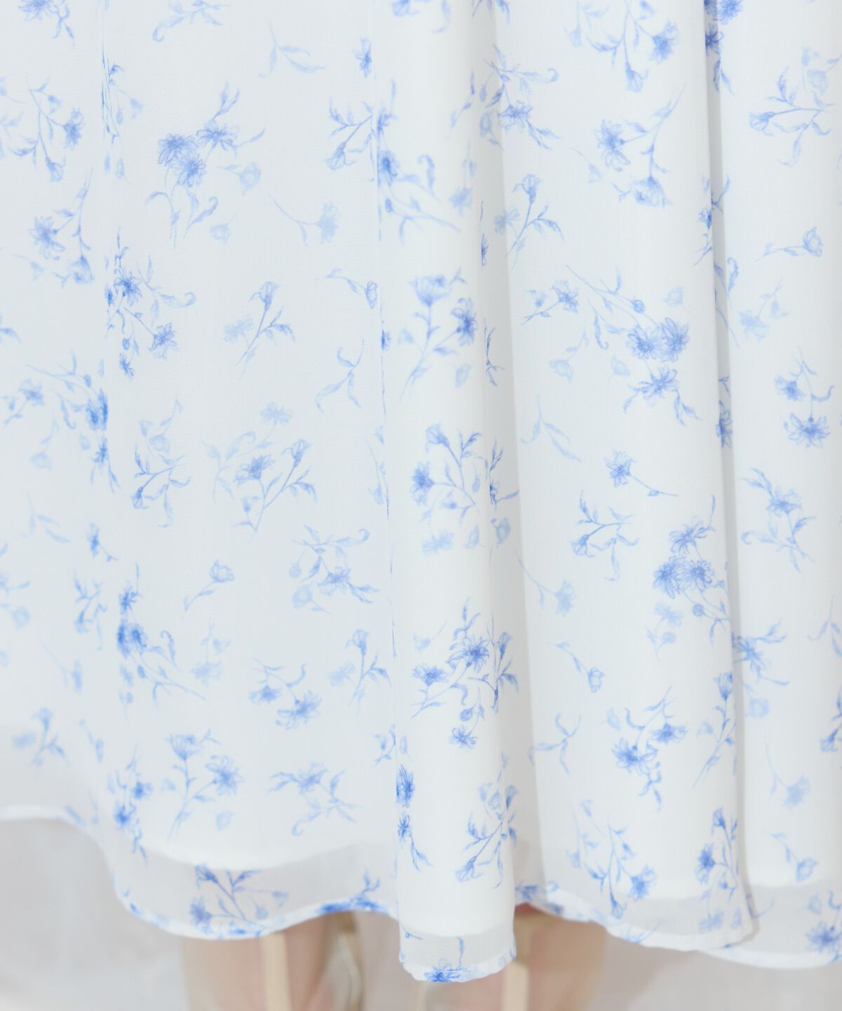 WILLSELECTION「ピンタックウエストシャーリングフラワーワンピース」|ワンピース|