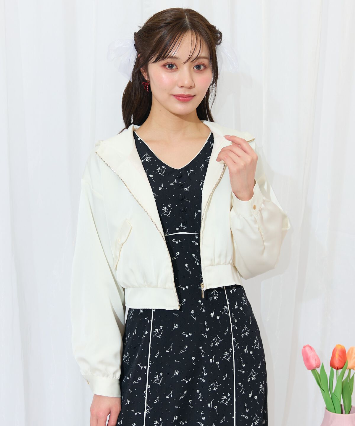 WILLSELECTION「リボンポケットブルゾン」|ブルゾン・スタジャン|