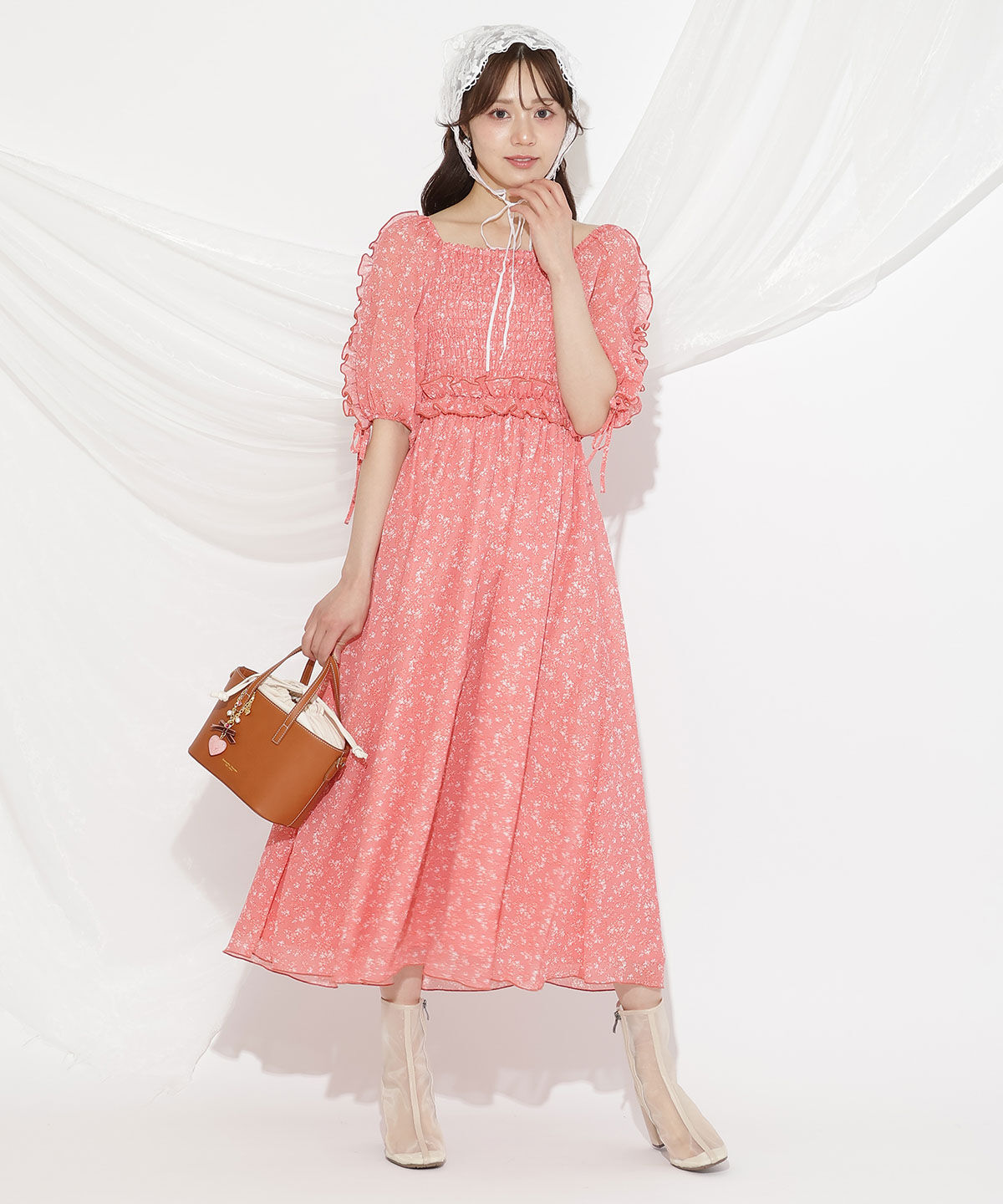 WILLSELECTION「ミニフラワーシャーリングワンピース」|ワンピース|