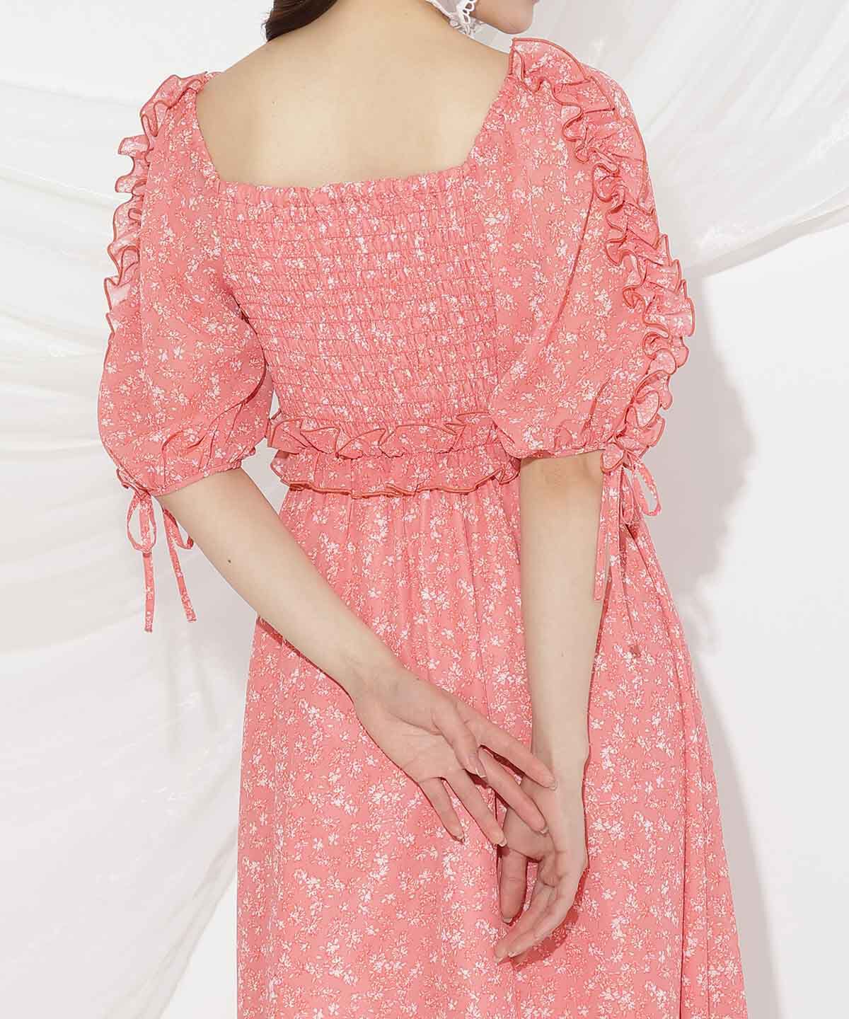 WILLSELECTION「ミニフラワーシャーリングワンピース」|ワンピース|