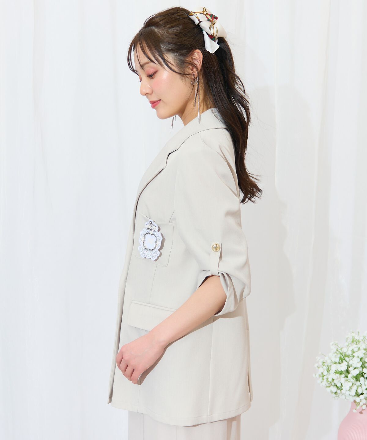 WILLSELECTION「エンブレム付きテーラードジャケット」|テーラードジャケット|