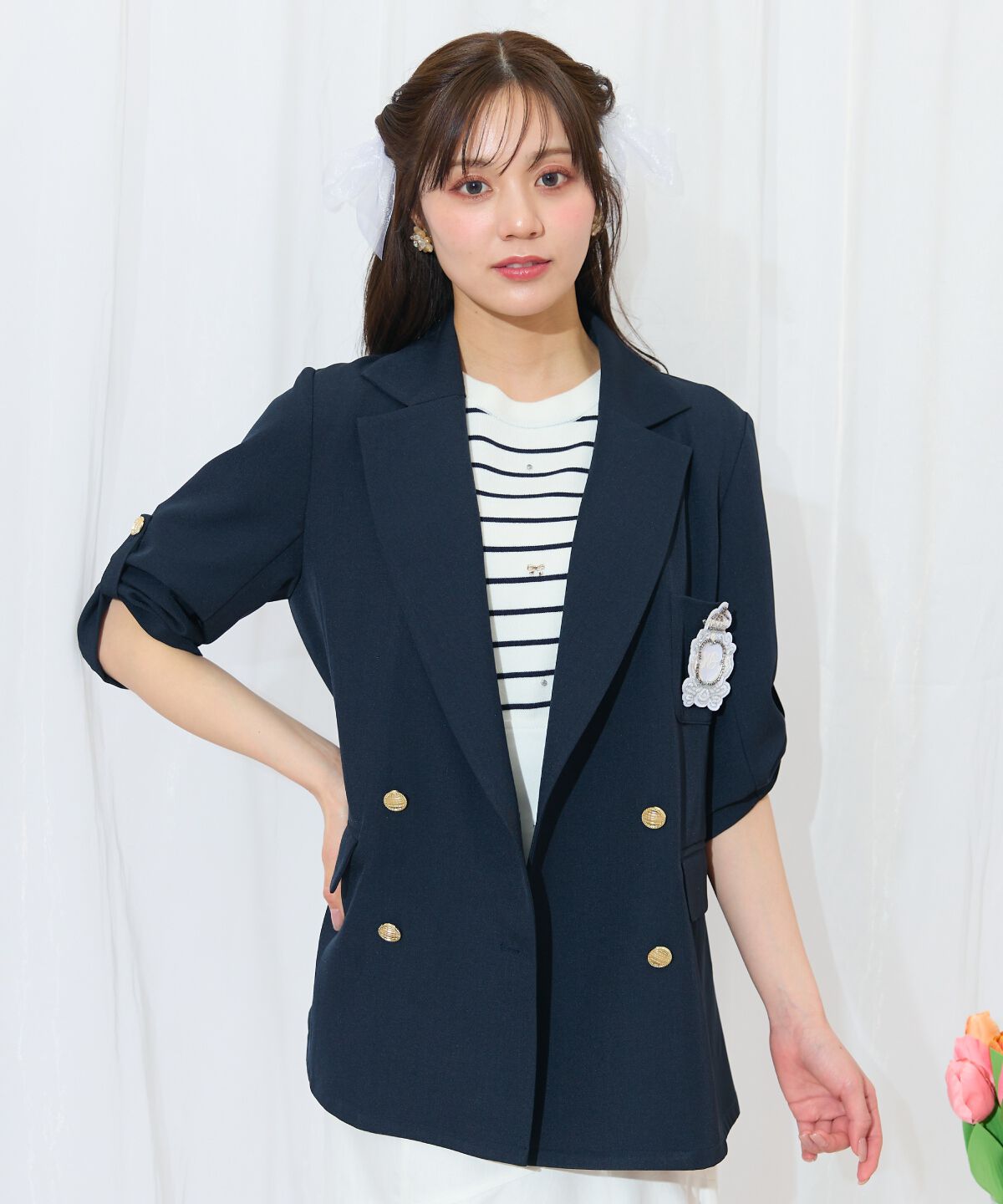 WILLSELECTION「エンブレム付きテーラードジャケット」|テーラードジャケット|