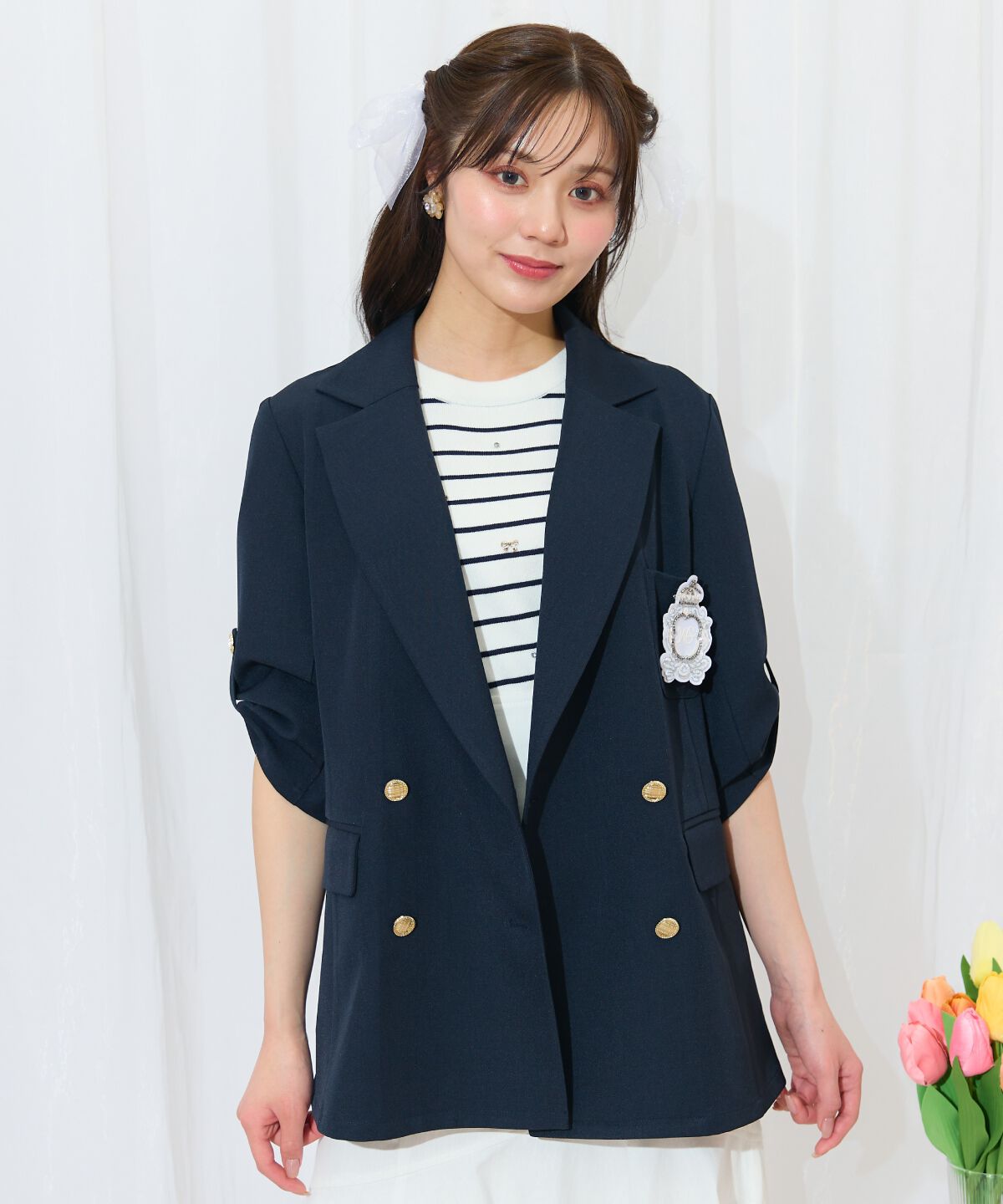 WILLSELECTION「エンブレム付きテーラードジャケット」|テーラードジャケット|