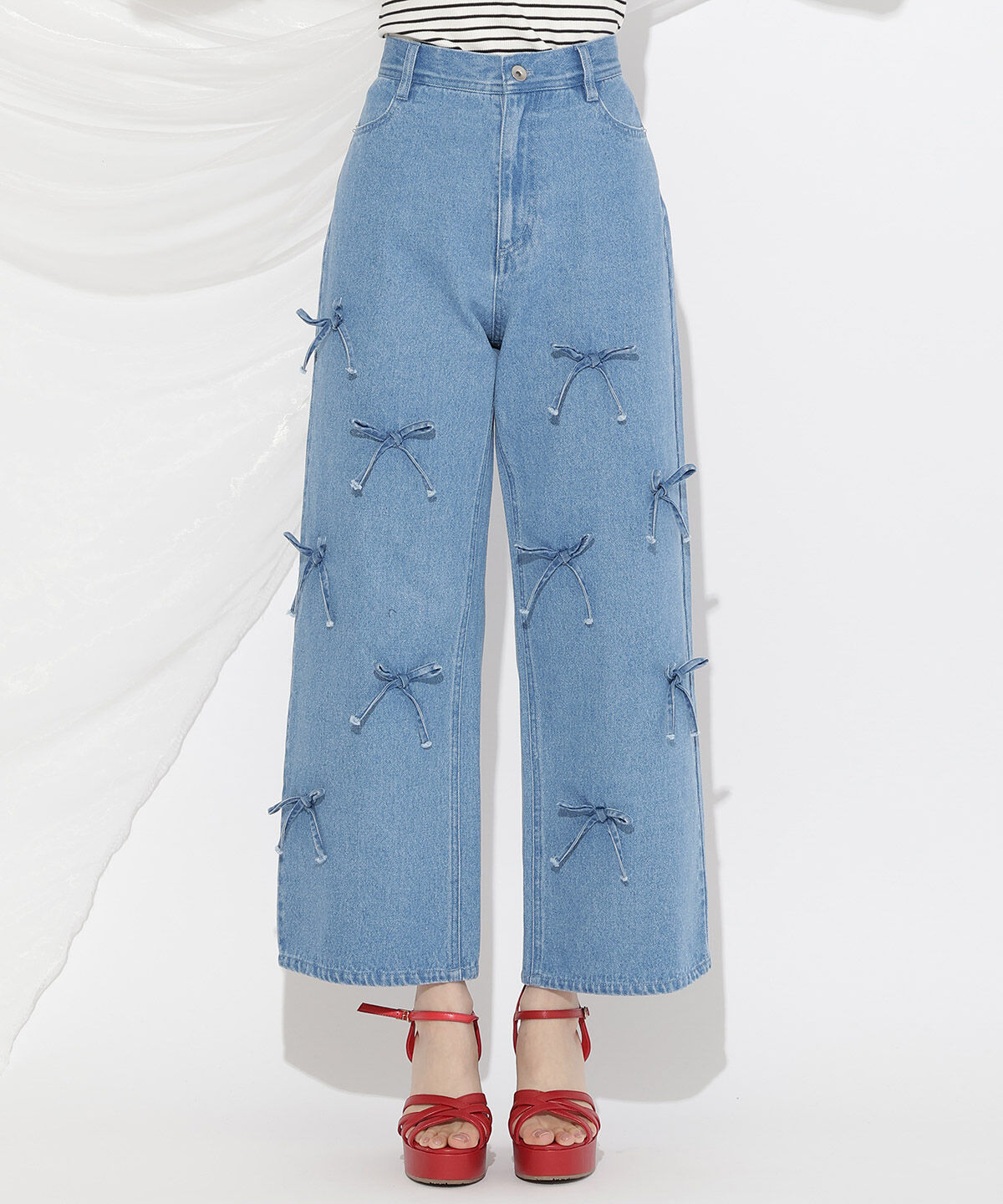 WILLSELECTION「リボンモチーフデニムパンツ」|その他|