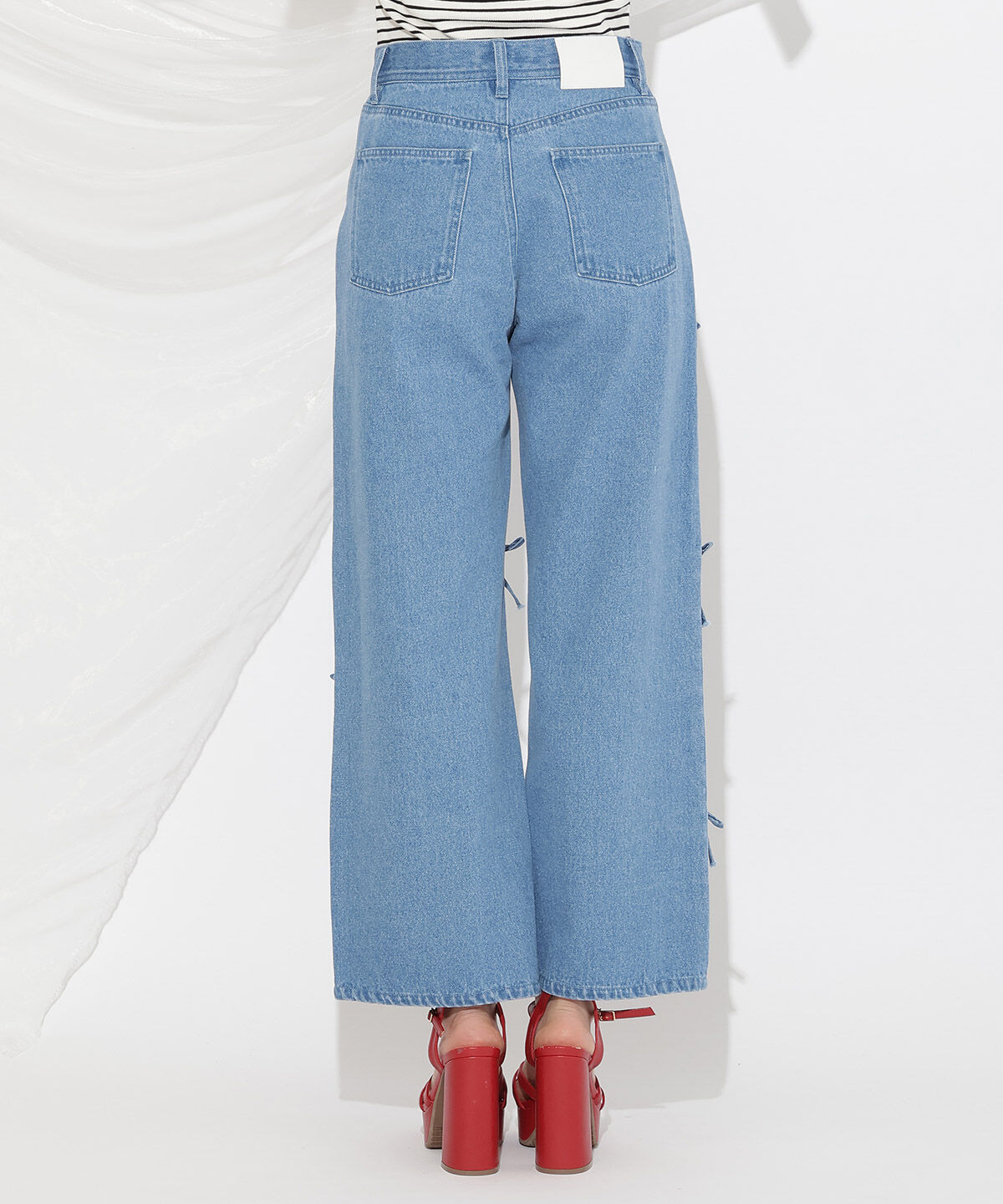 WILLSELECTION「リボンモチーフデニムパンツ」|その他|