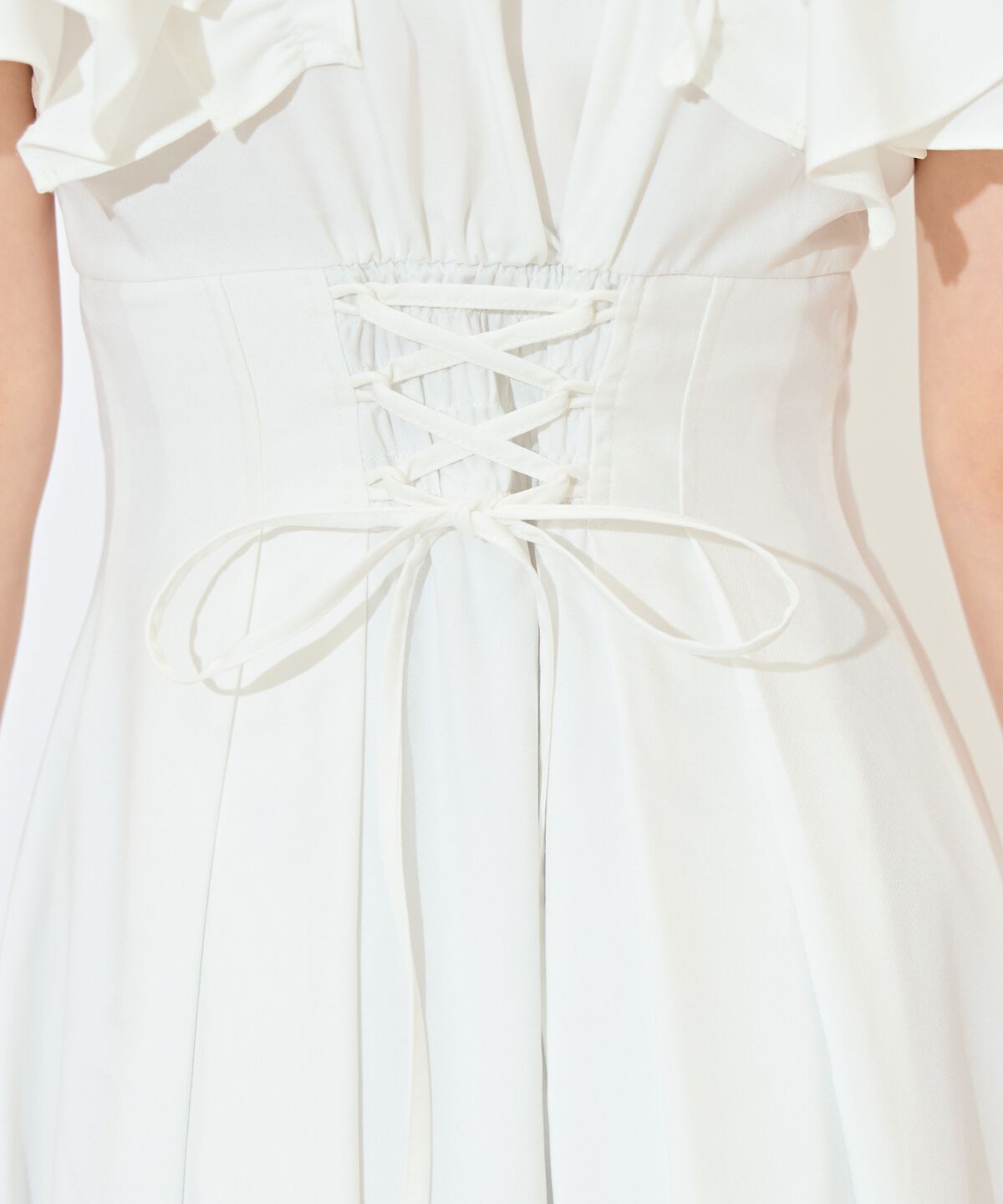 WILLSELECTION「ラッフルスリーブリボンタイワンピース」|ワンピース|