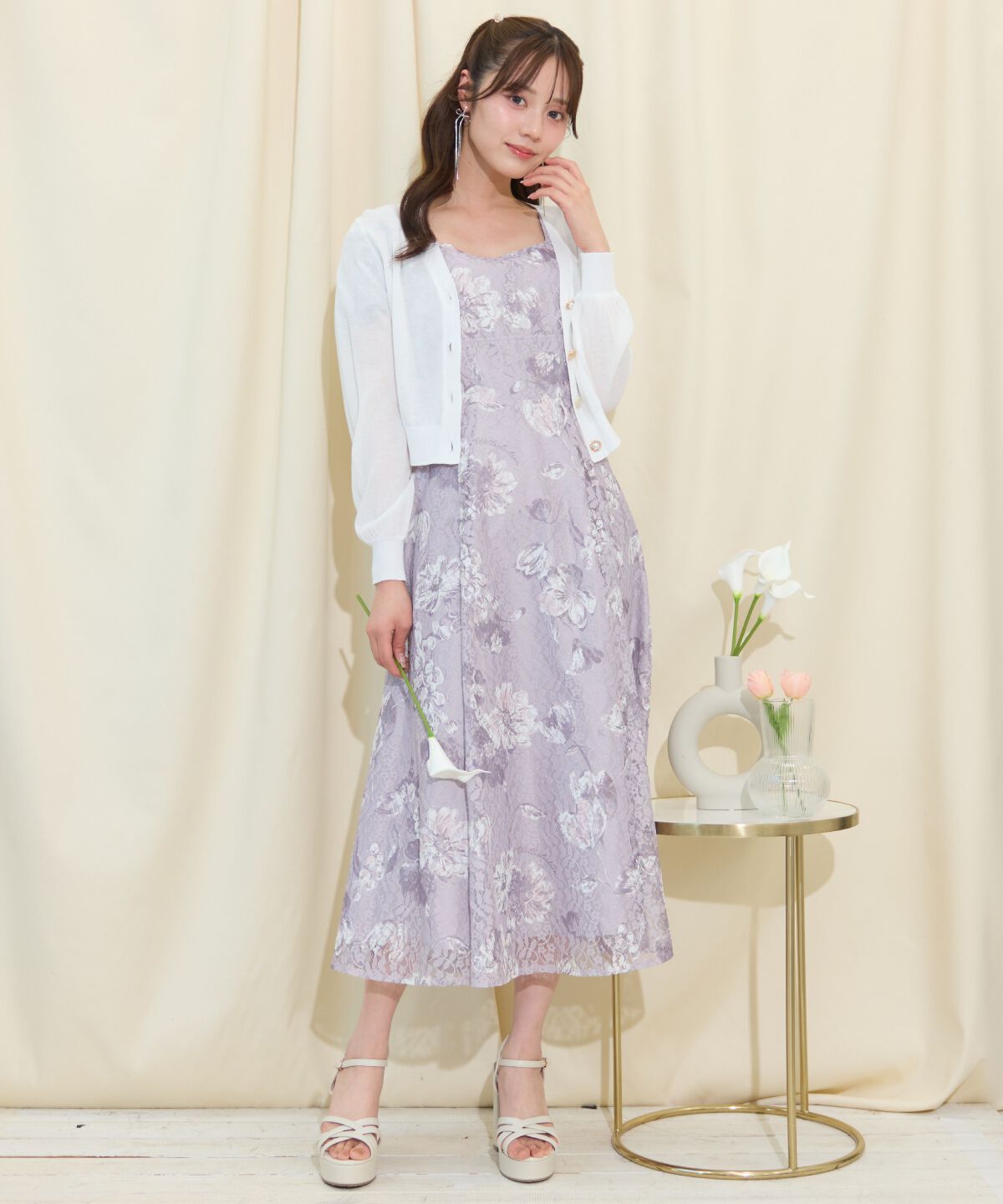 WILLSELECTION「アソートボタンシアーカーディガン」|カーディガン|