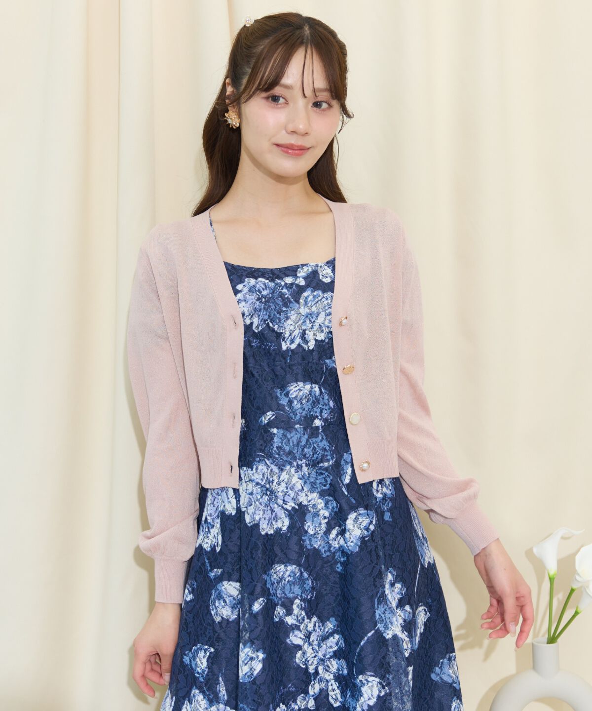 WILLSELECTION「アソートボタンシアーカーディガン」|カーディガン|