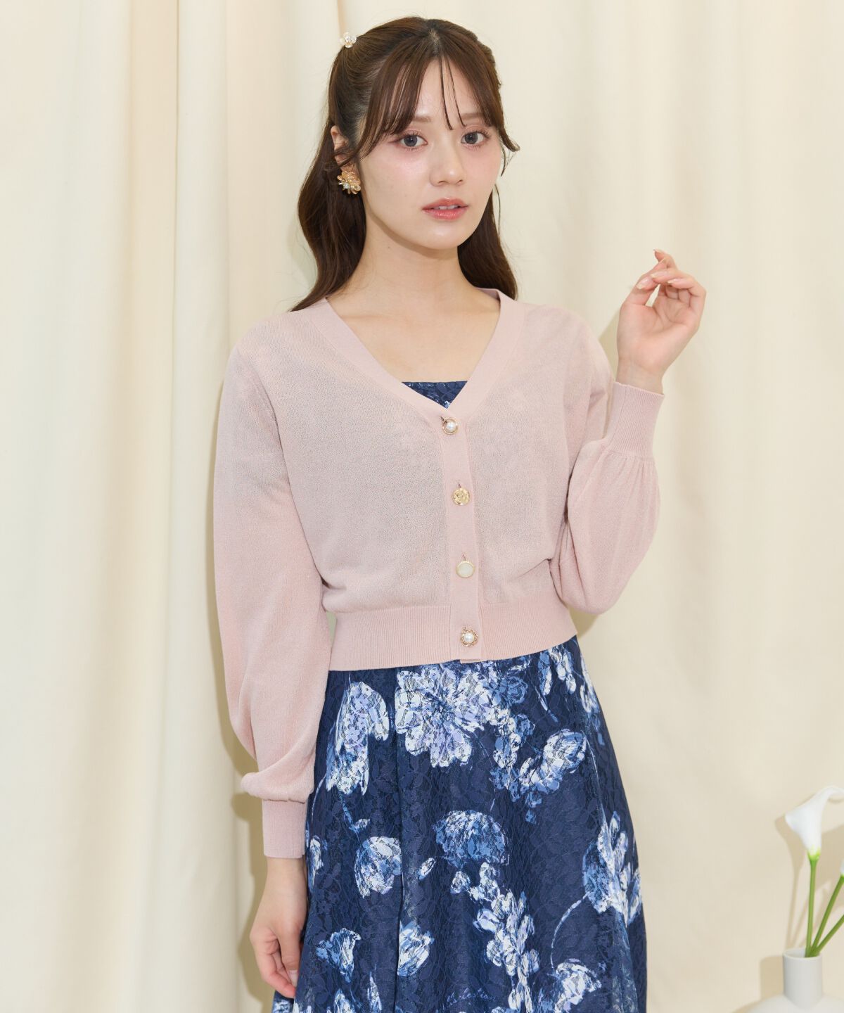 WILLSELECTION「アソートボタンシアーカーディガン」|カーディガン|