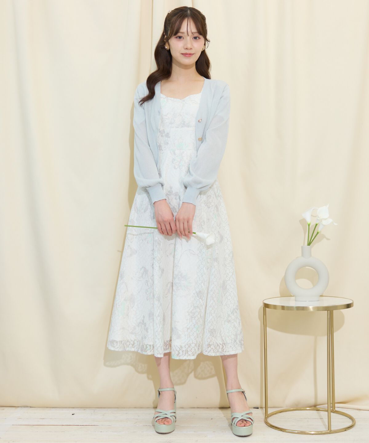 WILLSELECTION「アソートボタンシアーカーディガン」|カーディガン|