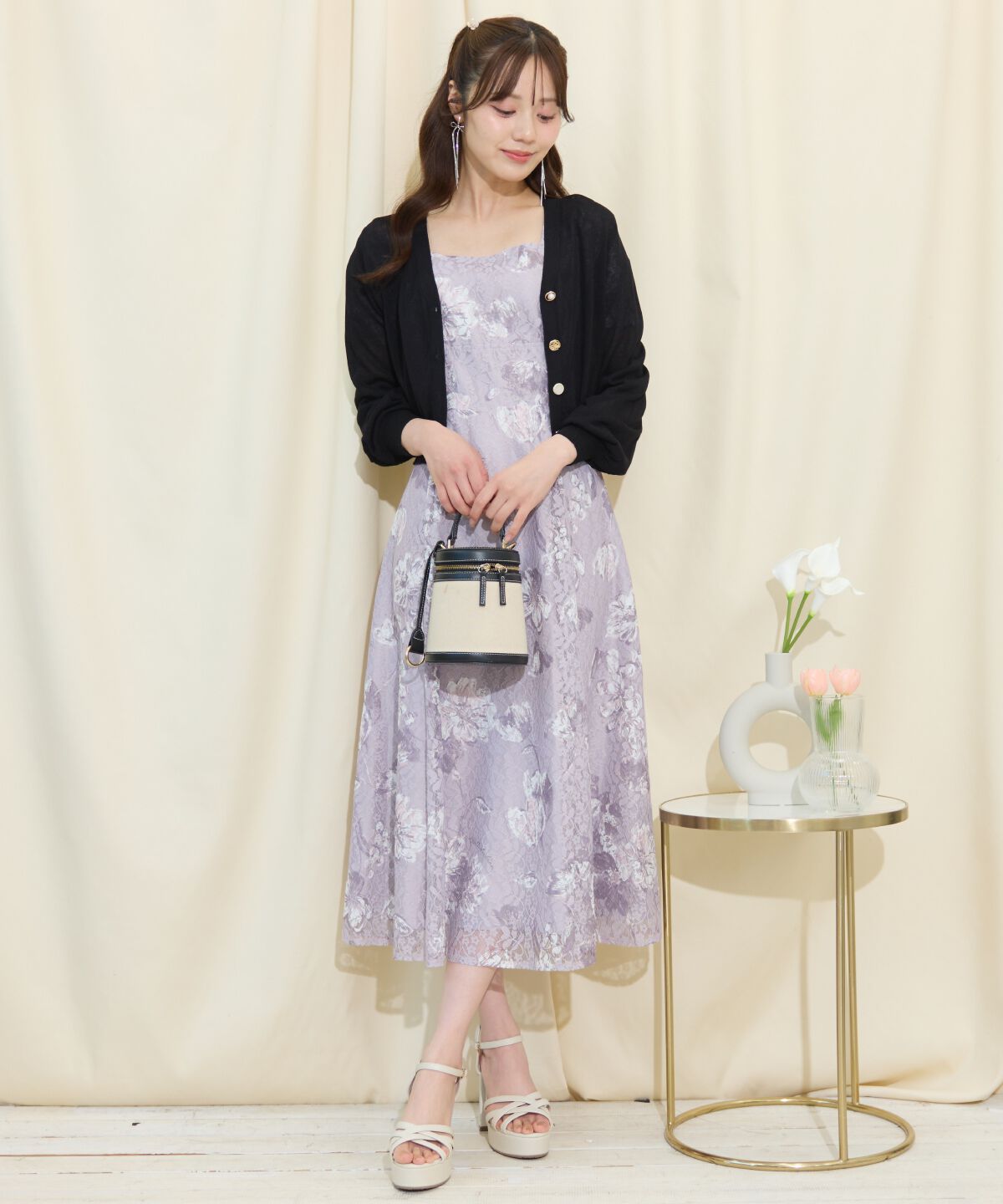 WILLSELECTION「アソートボタンシアーカーディガン」|カーディガン|