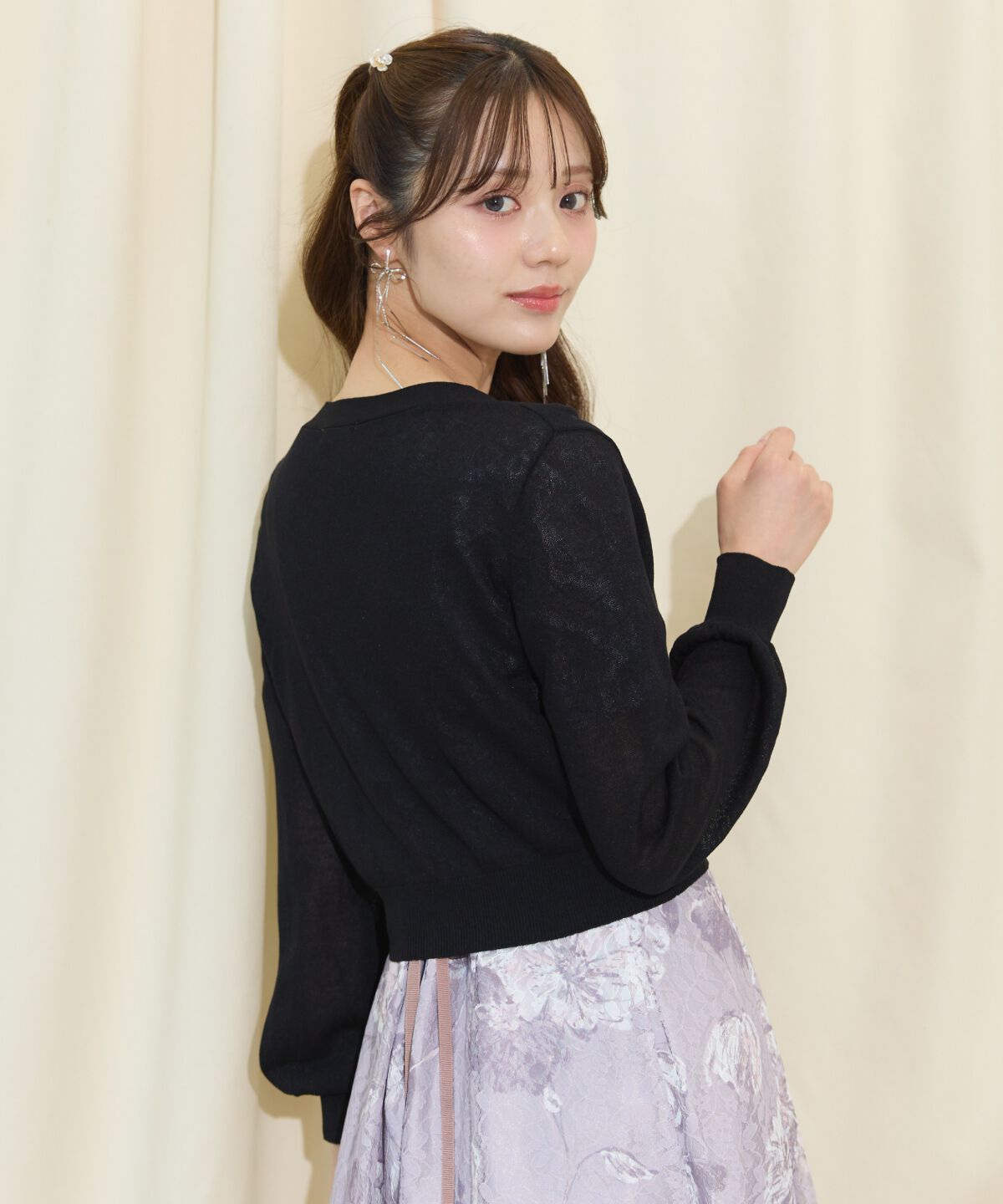 WILLSELECTION「アソートボタンシアーカーディガン」|カーディガン|