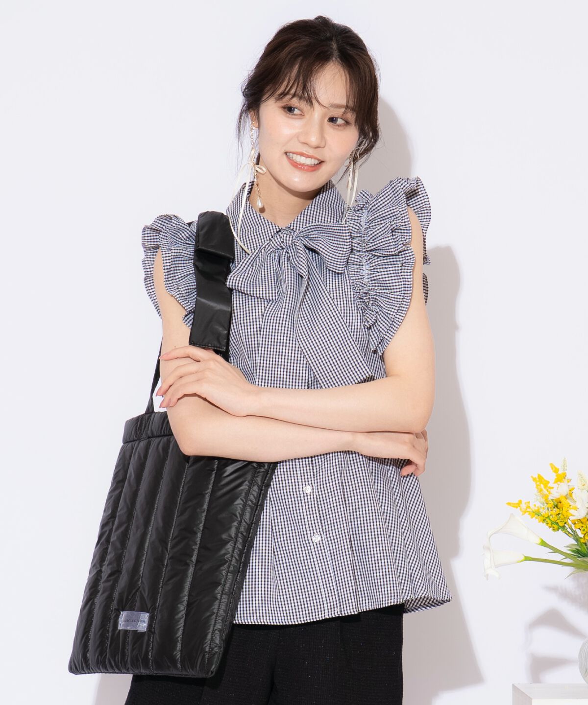 WILLSELECTION「リボンショルダーキルティングトート」|トートバッグ|